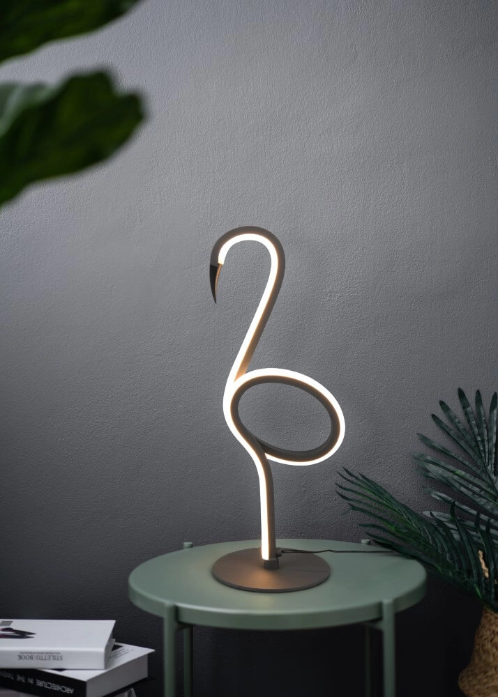 Schwarze Flamingo-LED-Tischlampe Ingo Trio 4017807613698