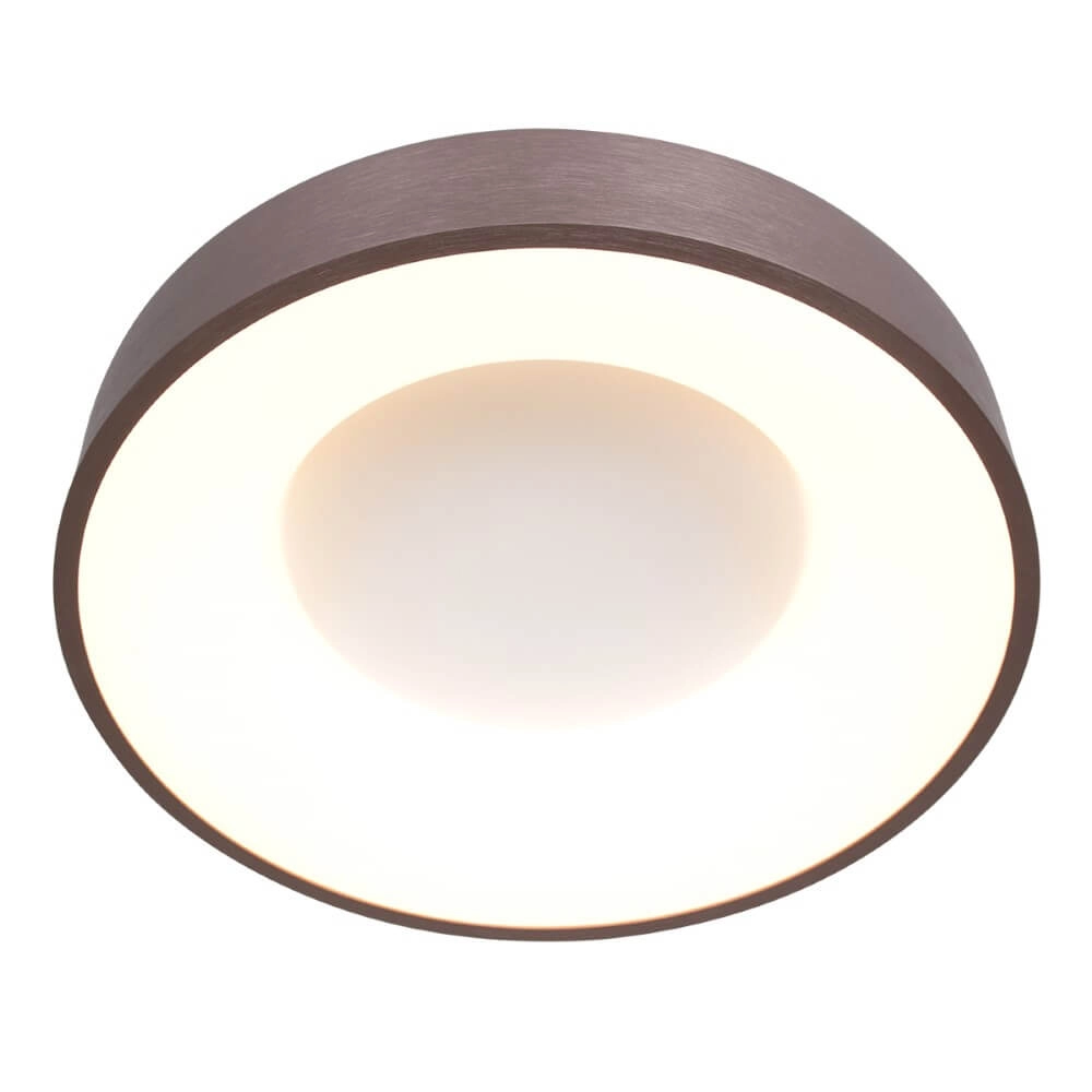 Bronzefarbene LED-Deckenleuchte Ringlede Ø 48cm Steinhauer 8712746167412