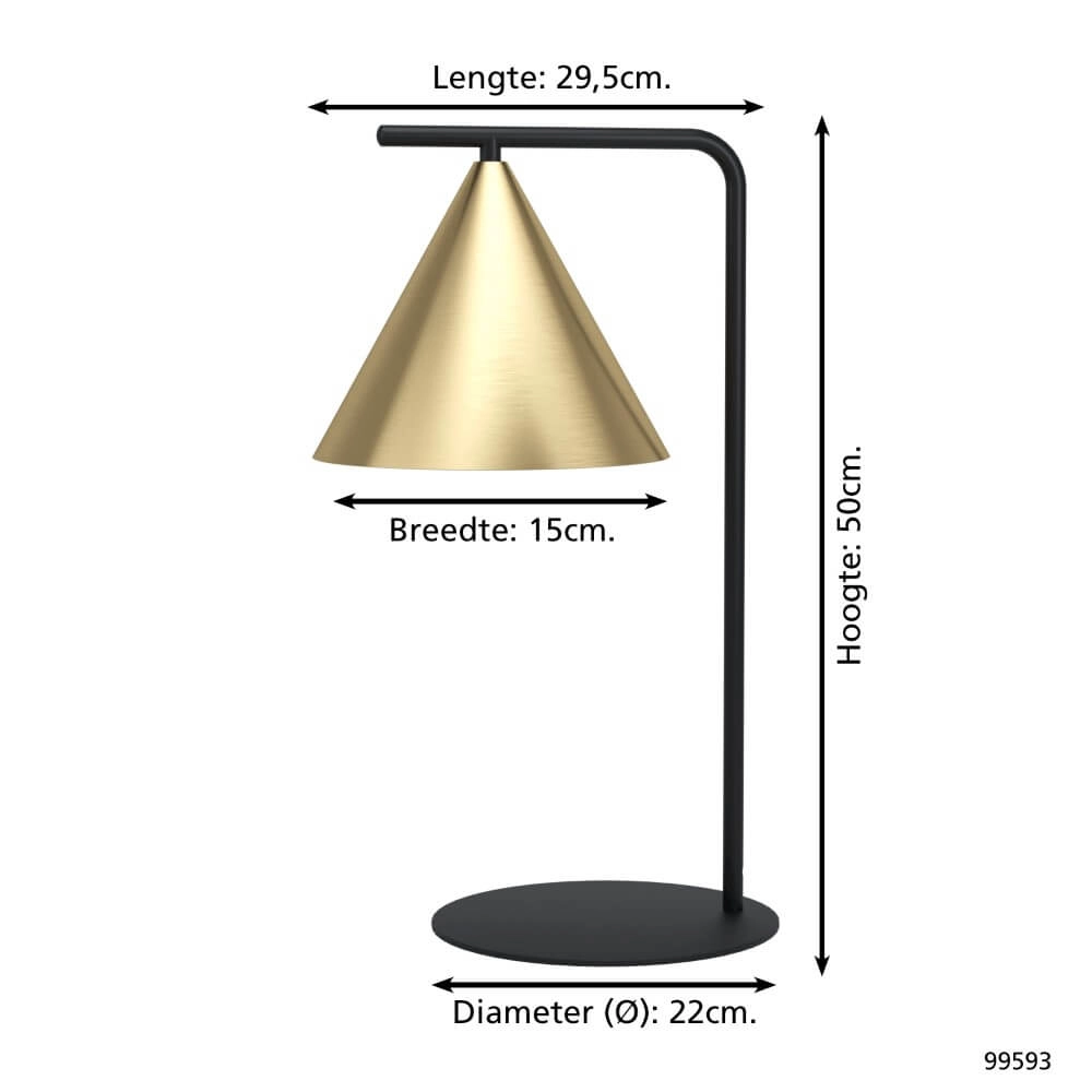 Goldene Tischlampe Narices Eglo 9002759995935