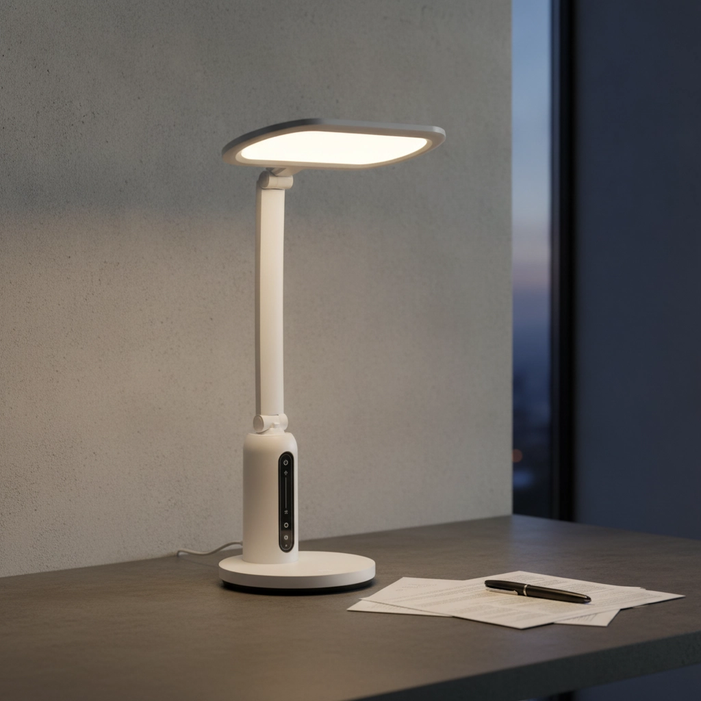 Weiße Schreibtischlampe Biolight Anti-UV-Schutz