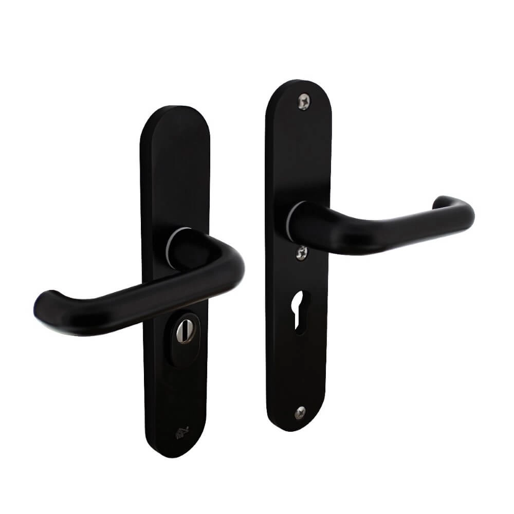 Hintertür-Hardware Aurano PC 55mm Kernzugschutz Aluminium schwarz Intersteel 8714186492093