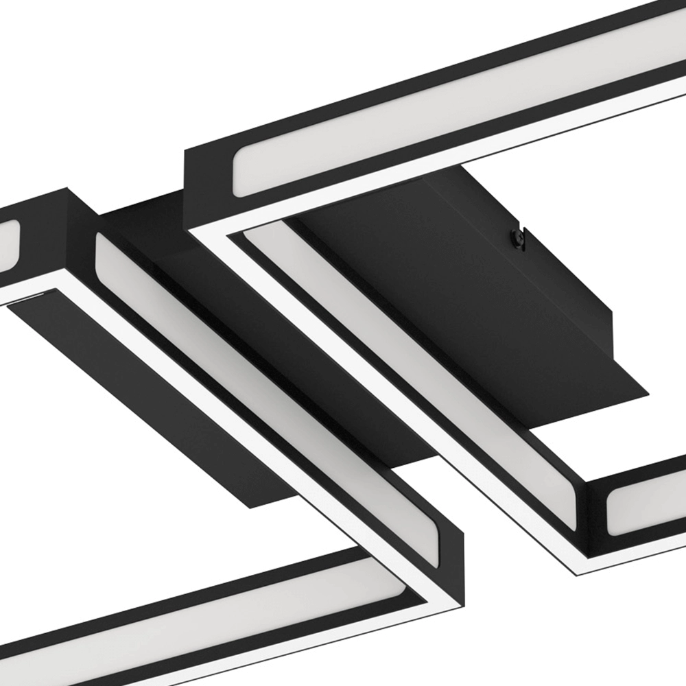 LED-Deckenleuchte Altaflor Schwarz Eglo 9002759997885