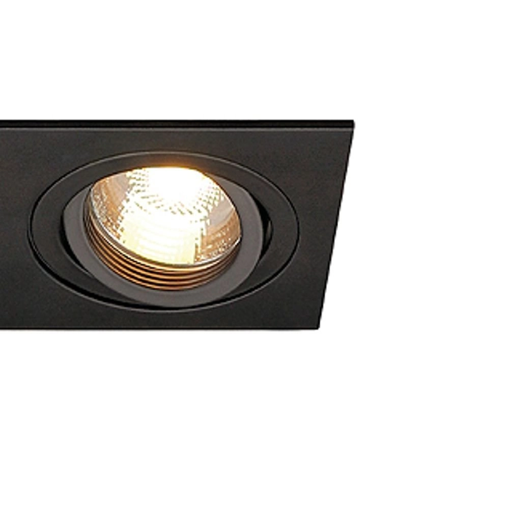 Einbaustrahler New Tria GU10 2 Square 17cm schwarz SLV 4024163137102