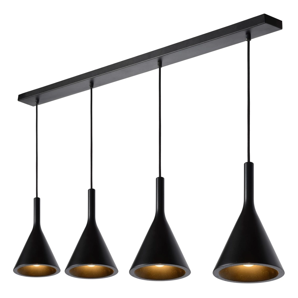 Design-Pendellampe Gipsy 4-Licht weiß Lucide 5411212351616