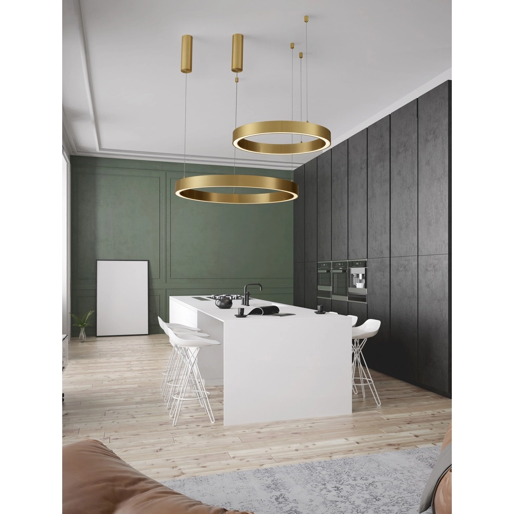 Design-Pendelleuchte Sting gold Ø 80cm Lyora 5212017437426