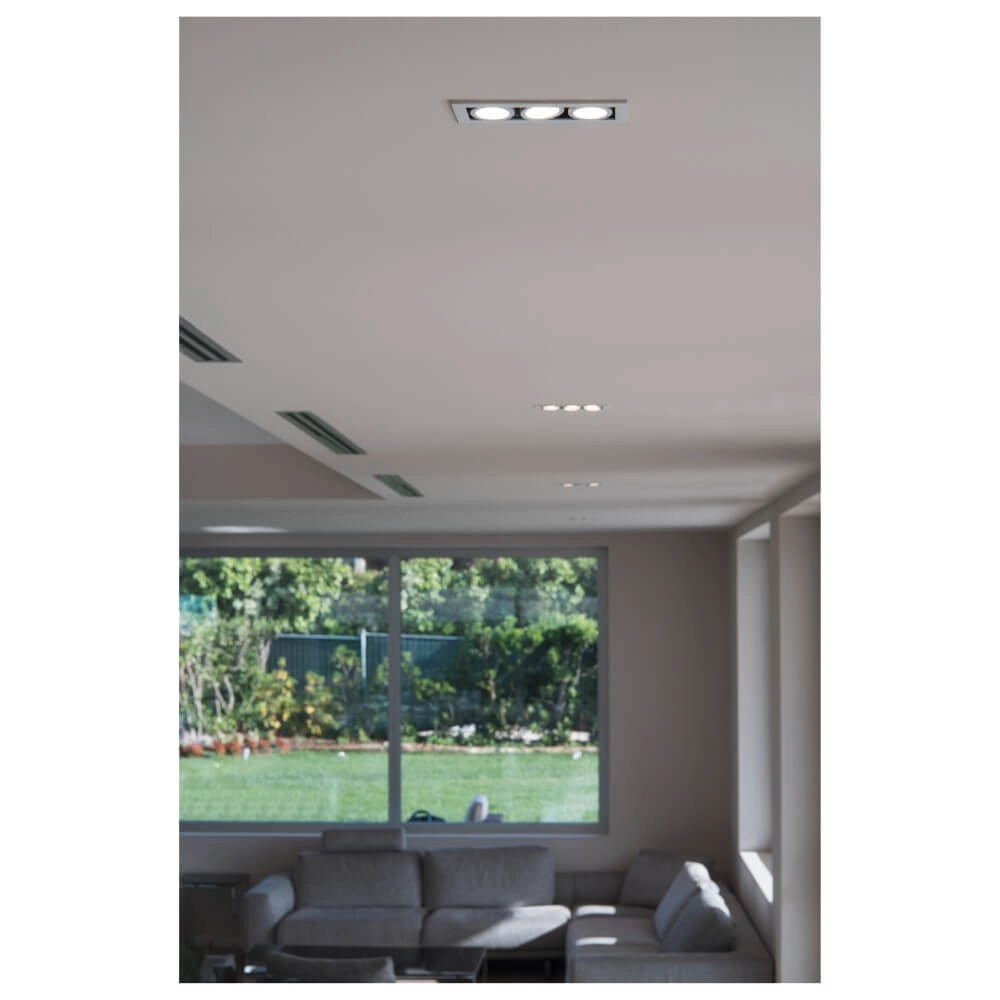 Quadratischer LED-Einbaustrahler Kadux Triple 3x LED - weiß - 3000K SLV 4024163278836