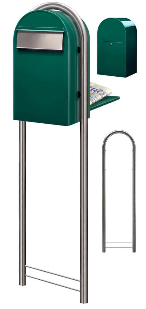 Briefkasten Grande B 6005 i Dunkelgrün Bobi 6417237034250