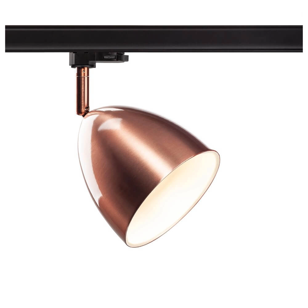 3-Phasen-Schienenleuchte Para Cone Rotes Kupfer