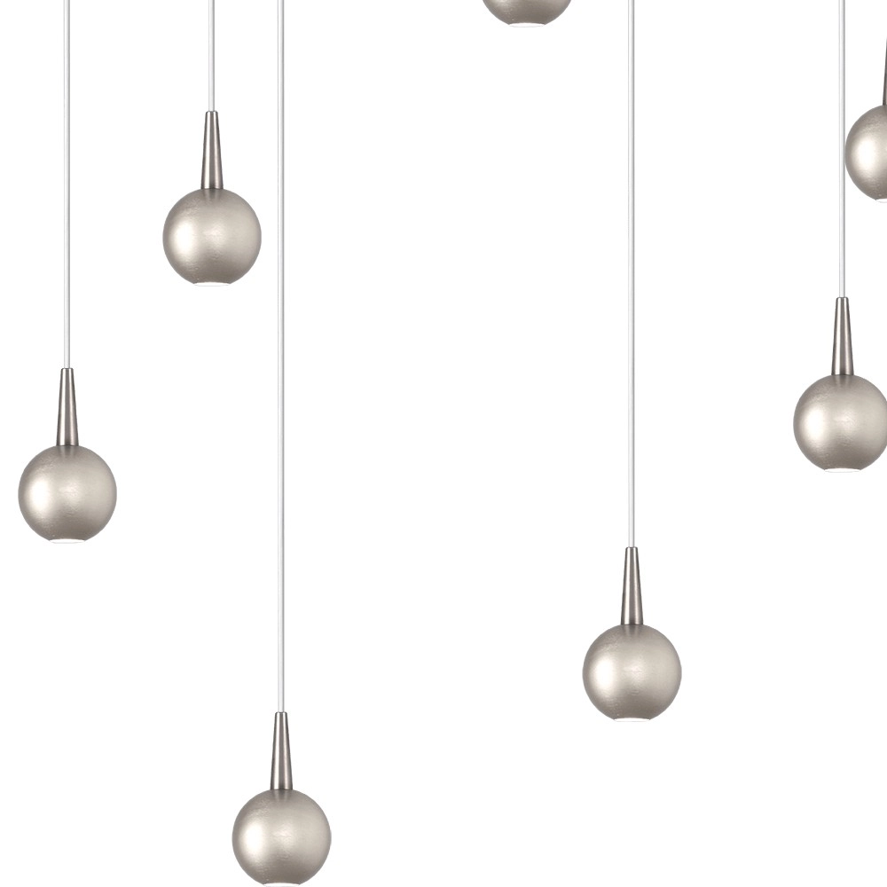 7-Licht Pendellampe Talana Nickel Ø 50cm DTW Masterlight 8718121354002