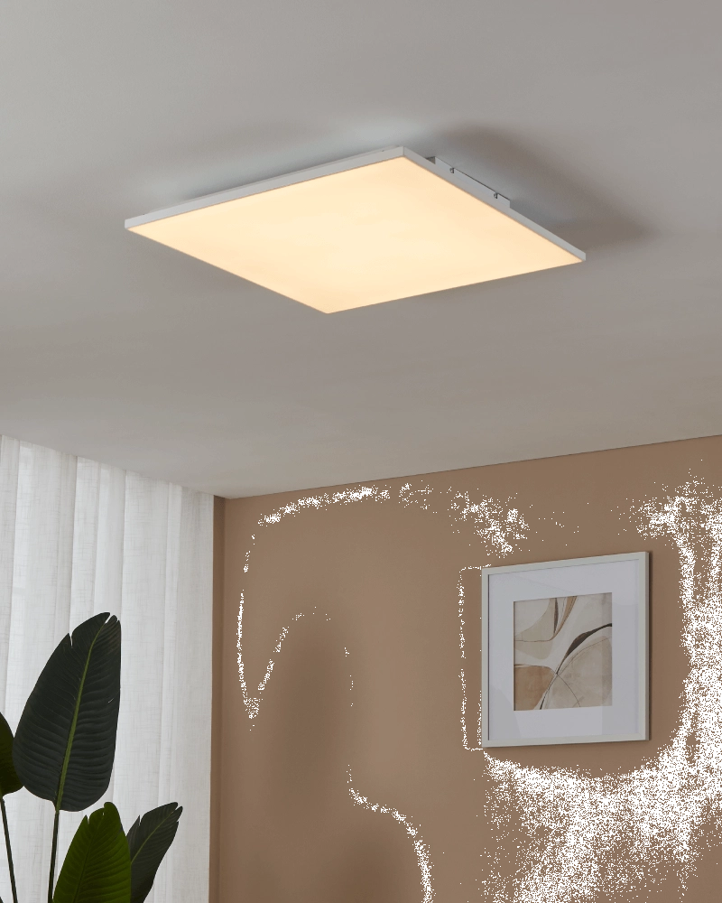 Weiße Deckenleuchte Trupiana 59 x 59 cm Eglo 9008606244713