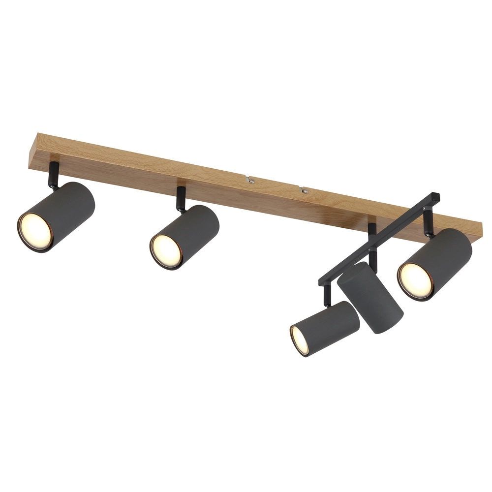 Deckenlampe 5-Leuchten Robby Holz Globo 9007371442577