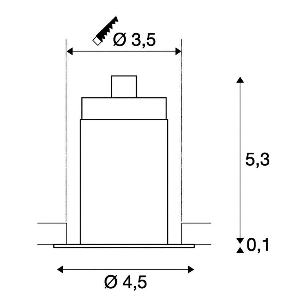 LED-Deckenstrahler Horn Mini SLV 4024163192095