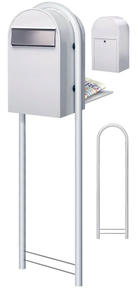Briefkasten Grande B 9016 i Weiß Bobi 6417237034281