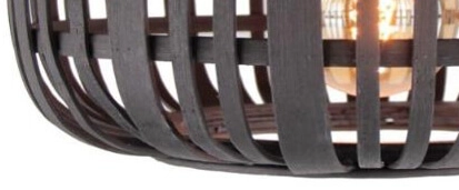 Deckenleuchte Woodrow 32cm schwarz Brilliant 4004353395291