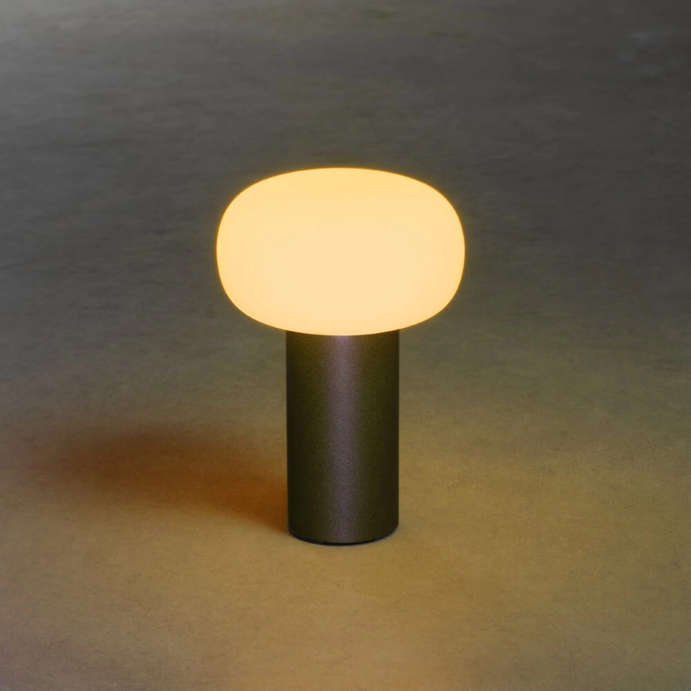 Wiederaufladbare Tischlampe Antibes Anthrazit KonstSmide 7318308267524