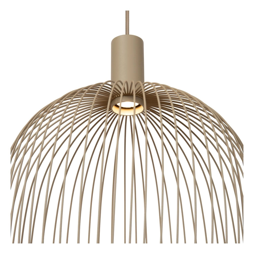 Pendellampe Ø 40 cm Esterel sandbrauner Mini GU10 Lucide 5411212212320