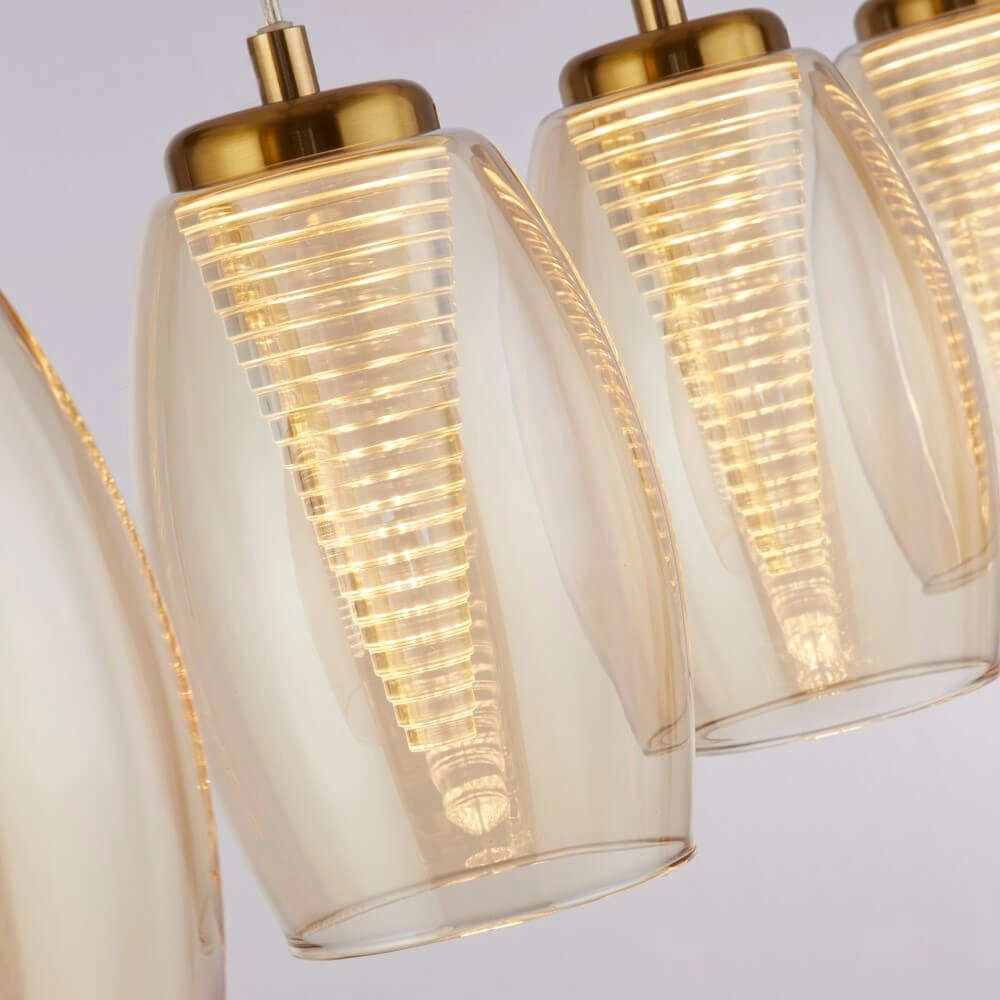 Hängelampe mit 4 Leuchten Cyclone Bronze Searchlight 5053423243269