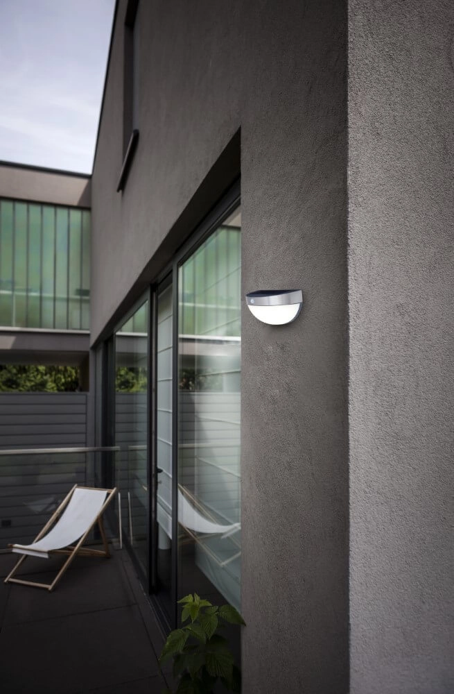 Solar wall lamp Bubble Stainless steel Lutec 6939412042701