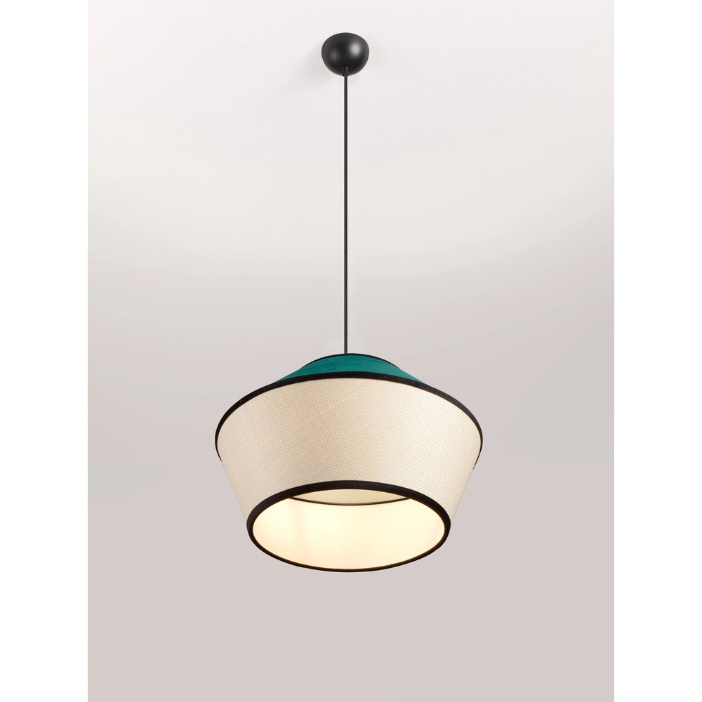 Pendellampe Veliss Weiß mit Blau Lyora 5212017493842