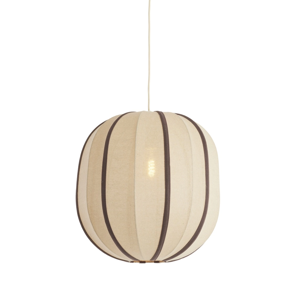 Japandi-Pendellampe Esmiria Ø 51cm – dunkelbraun Light & Living 8717807835958