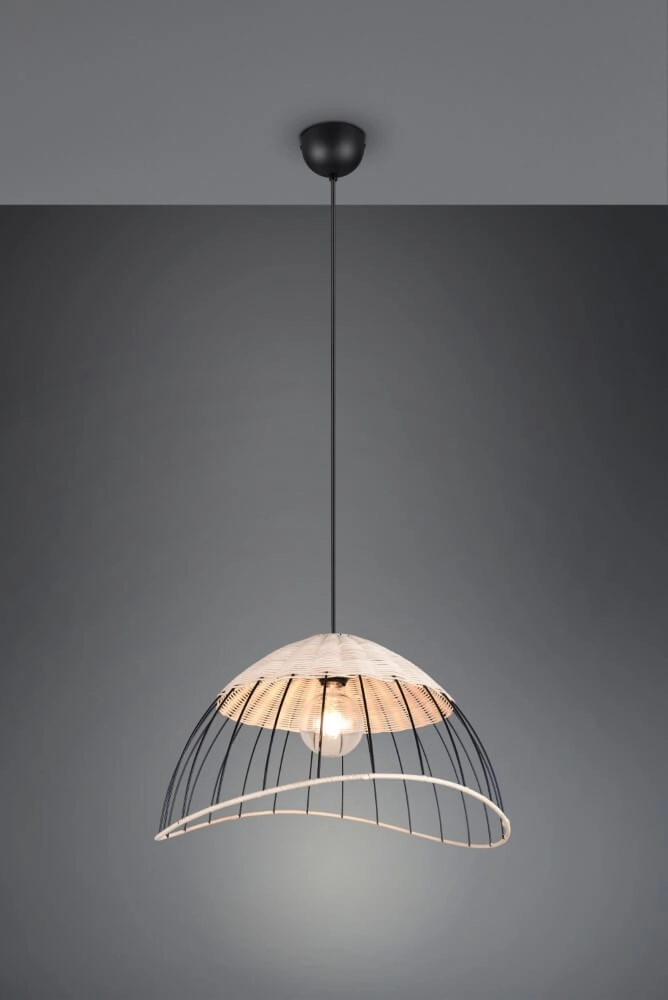 Rattan Pendelleuchte Sandrine Ø 48cm Trio 4017807637656