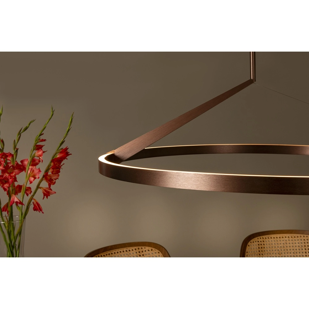 Elegante LED-Pendelleuchte Applause Kupfer – Ø 80 cm Premium by Lucide 5411212221858