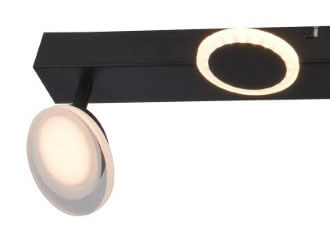 LED-Aufbaustrahler Meriza 5-helles Schwarz Brilliant 4004353396762