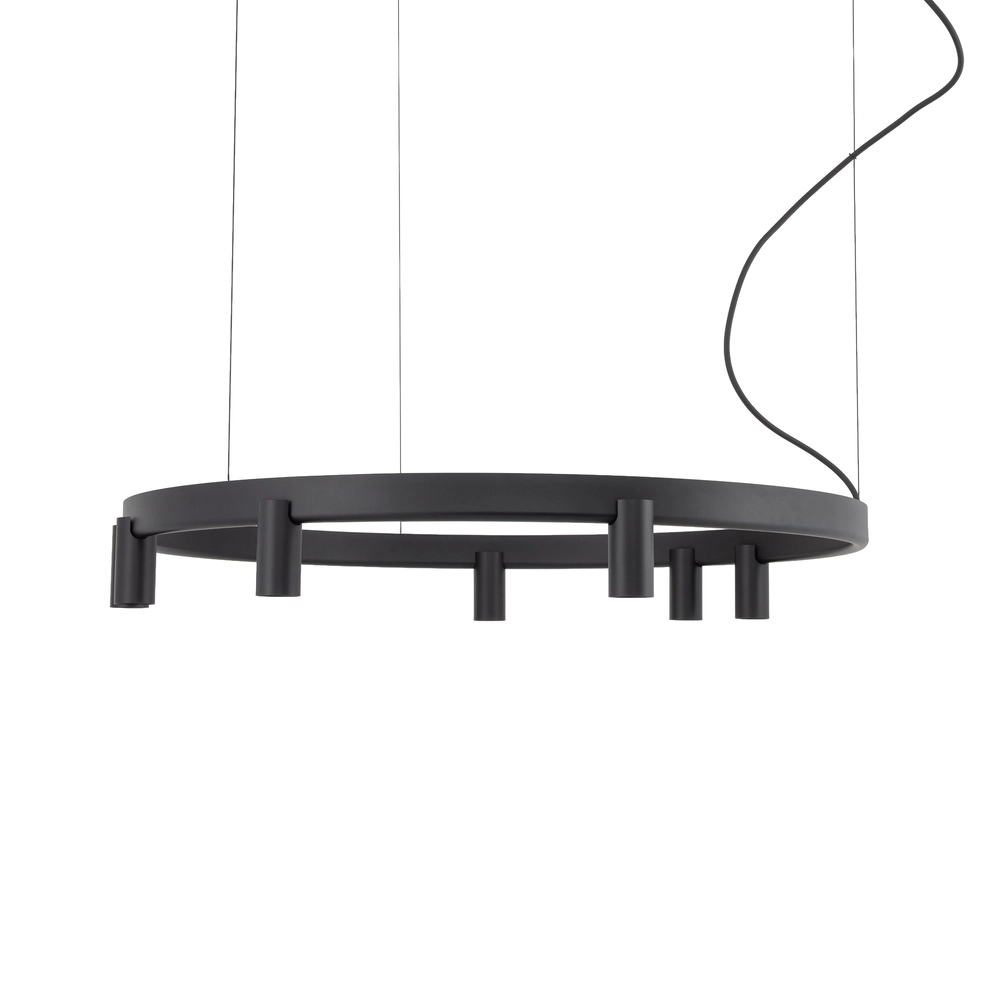 Design-Pendellampe Fourty schwarz Ø 80 cm Lyora 5903139122856