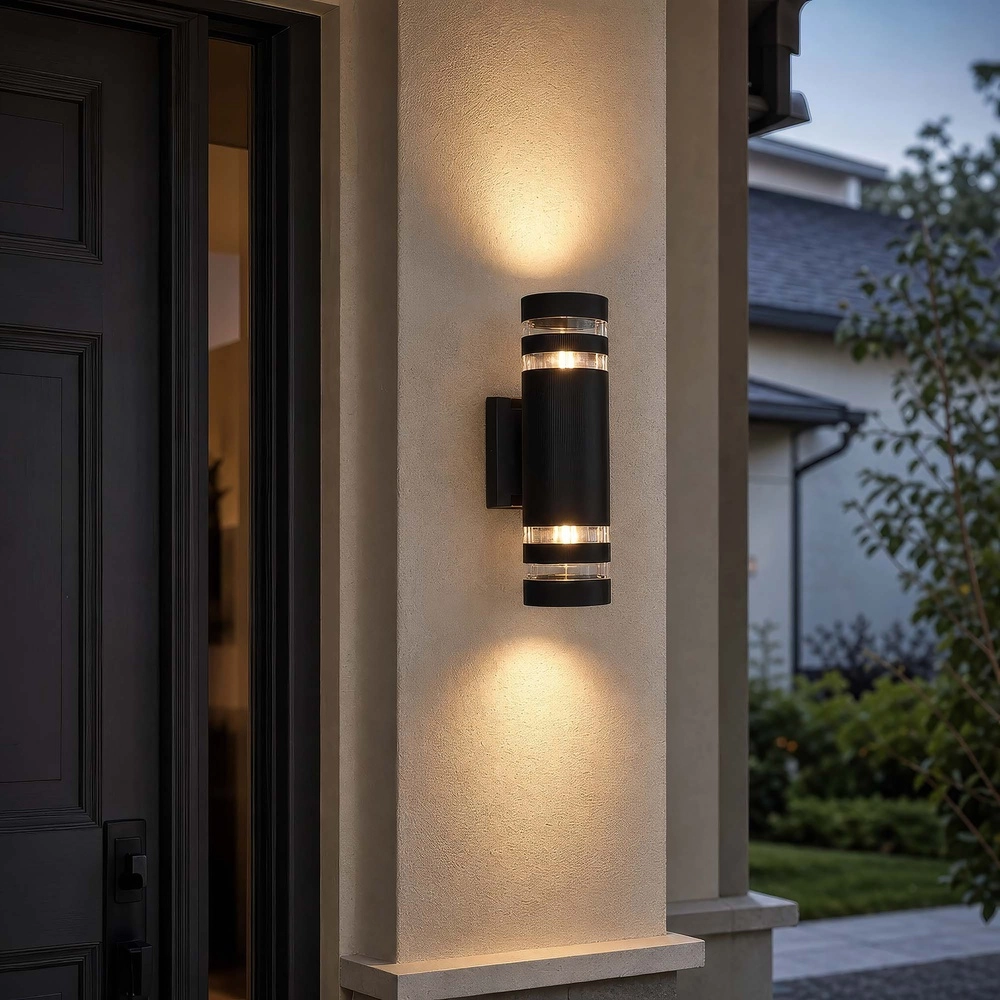 Design-Wandlampe Toluca Schwarzes Doppel Searchlight 5,05342E+12