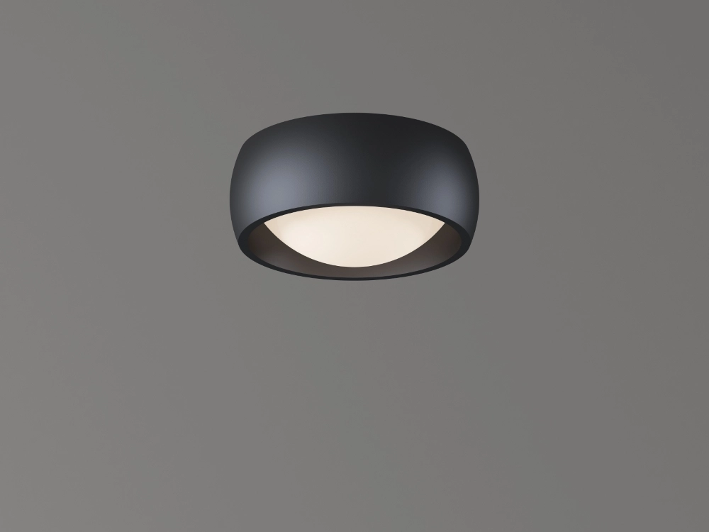 Elegante Deckenlampe Montana Ø15 cm – Schwarz