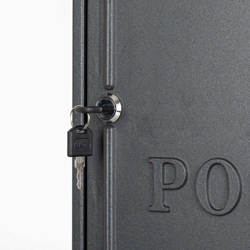 Anthrazitfarbener Briefkasten Postbox B6 KS 8714732171373