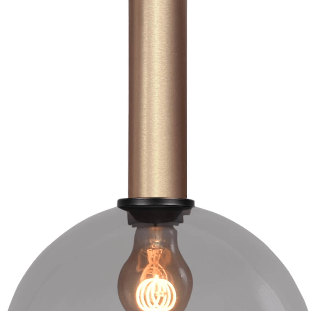 Hängelampe Ø 25cm Bella 2 Messinggold mit Rauchglas Masterlight 8718121333977