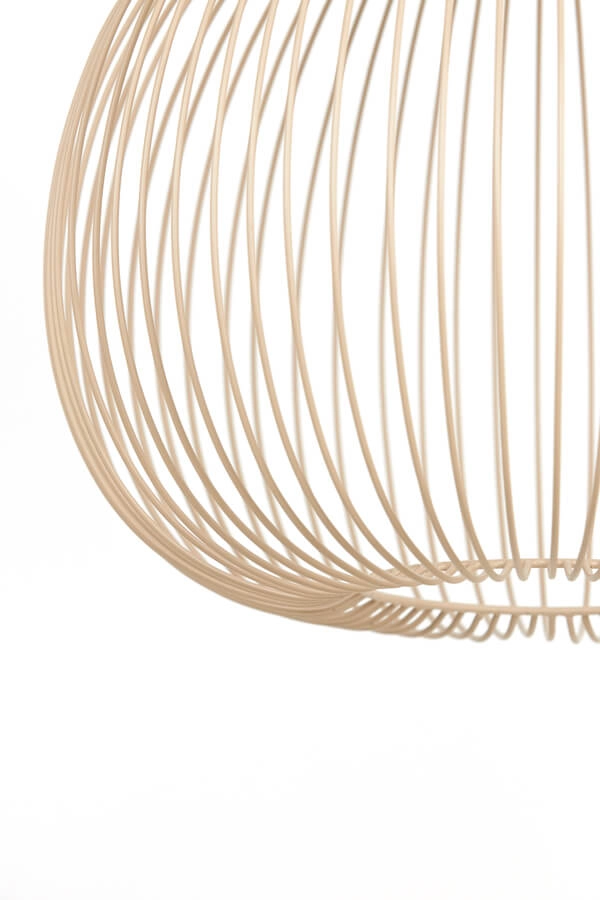 Cremefarbene Pendelleuchte Rilana Ø 45cm Light & Living 8717807649784