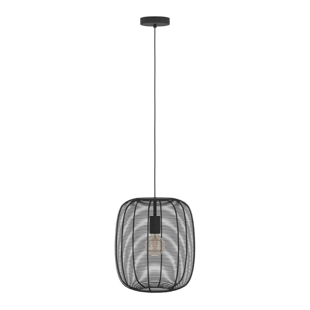 Schwarze Pendelleuchte Rinroe Ø 32,5cm