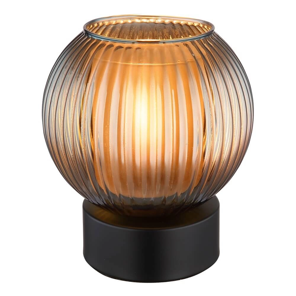 Tischlampe Zumba Rauchglas Ø 15cm Globo 9007371447015