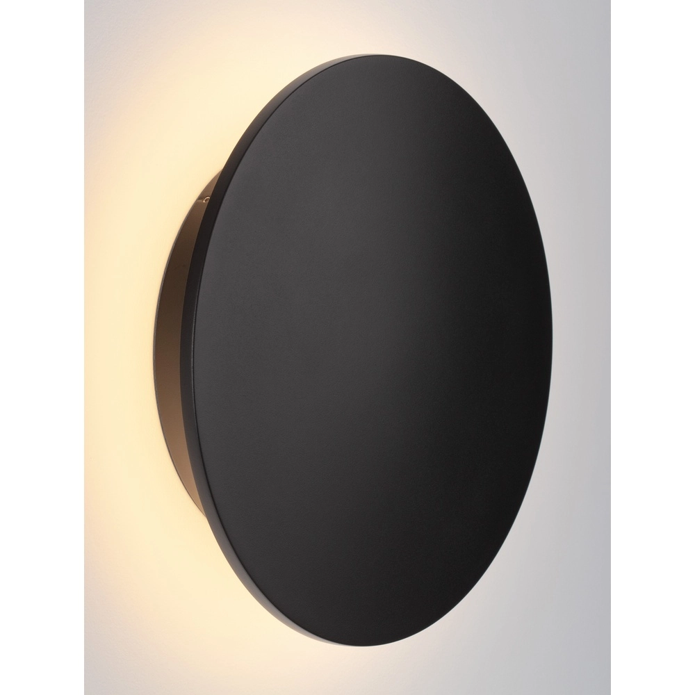 Runde Wandleuchte Copper schwarz Ø 30cm Lyora 5212017447388