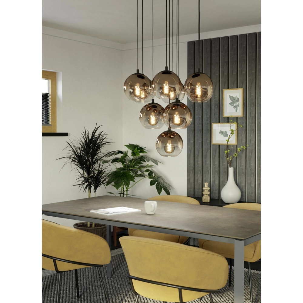Pendelleuchte Ariscani 1 10-flammig schwarz Eglo 9008606358076