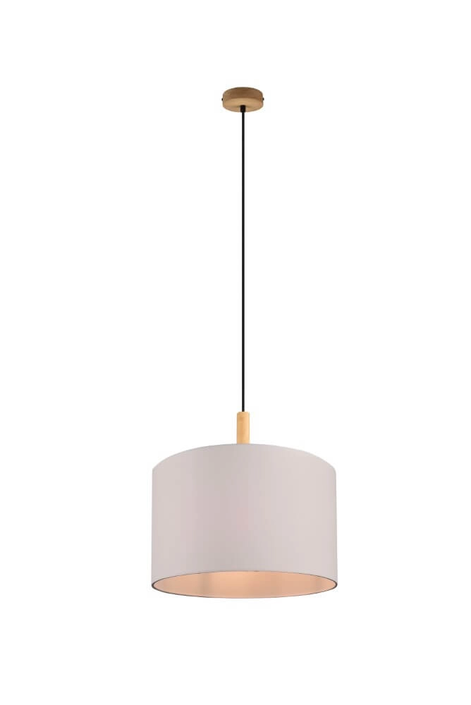 Pendelleuchte Korba weiß mit holzbraun Trio 4017807502626