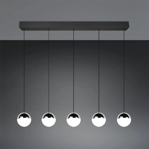 5-Licht Pendellampe Senta Chrom Trio 4017807685855