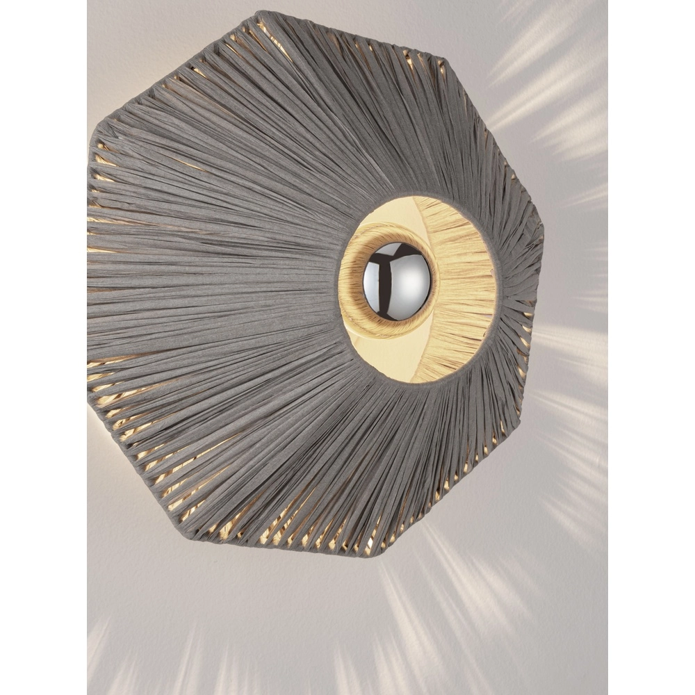 Wandlampe Elvio graue Ø 30cm Lyora 5212017493866