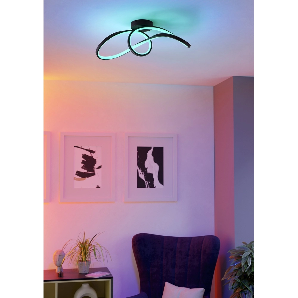 Zigbee-Deckenlampe Calarossa-Z LED – Schwarz Eglo 9008606312948