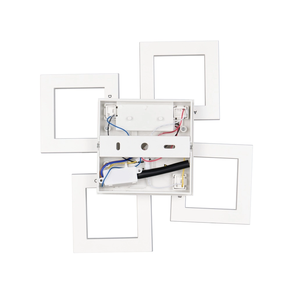 Design-Deckenlampe Cemi Weißes Quadrat Trio 4017807704327