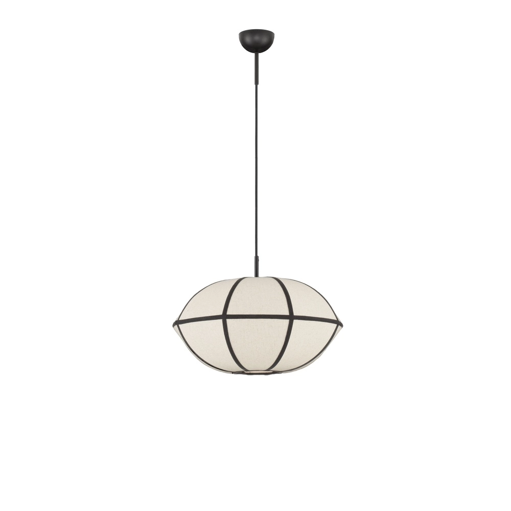 Pendellampe Brera schwarz mit weißem Ø 45 cm Lyora 5212017493569