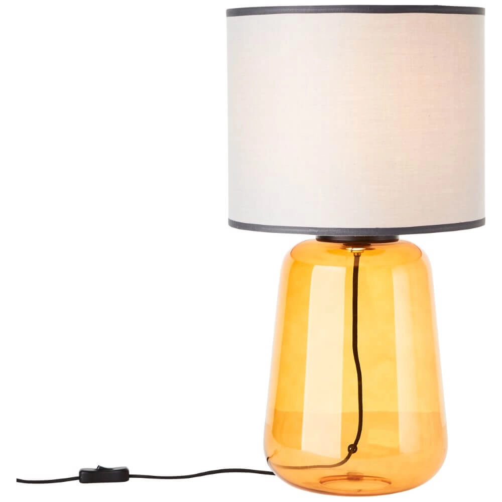 Tischlampe Hydra gelb mit grau Brilliant 4004353413124
