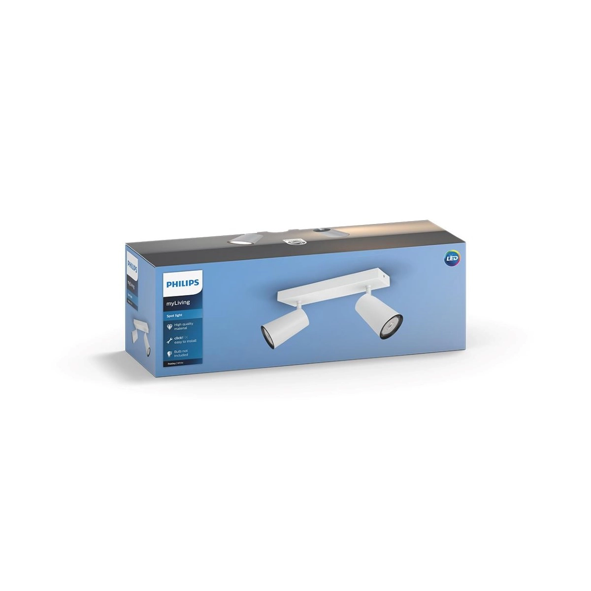 Leuchte Paisley 2 Licht weiß Philips 8718696164662