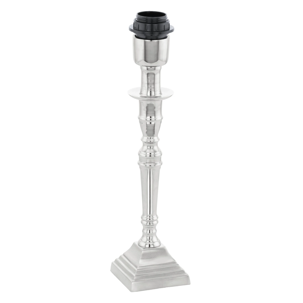 Klassische Tischlampe Bedworth Quadratnickel