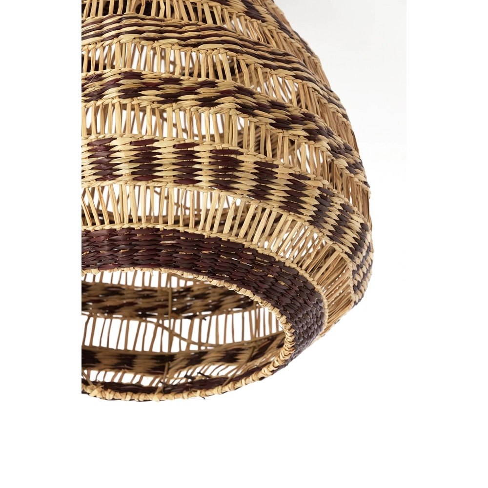 Rattan-Pendellampe Soluna Ø 56 cm – dunkelbraun natürlich Light & Living 8717807836788