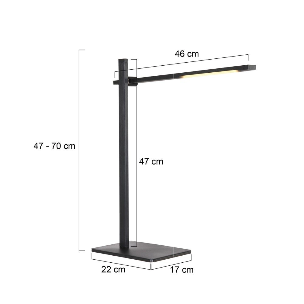 LED Schreibtischlampe Stekk schwarz Steinhauer 8712746132731