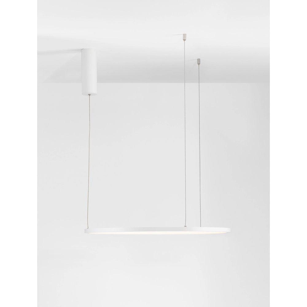 Runde Pendelleuchte Tarquin weiß Ø 60cm Lyora 5212017438256