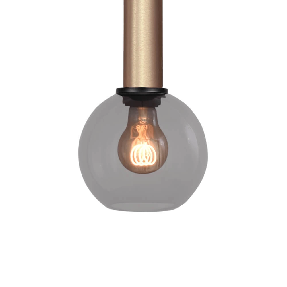 Hängelampe Ø 15cm Bella 2 Messinggold mit Rauchglas Masterlight 8718121333953